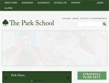 Tablet Screenshot of parkschool.org